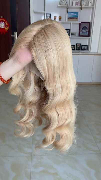 Luxury Human Hair Wig — Colored
